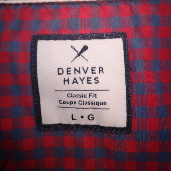 Denver Hayes Classic Fit Men's Red & Blue Checkered Casual Shirt - Picture 3 of 11